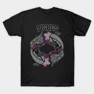 Lightning Pisces (Pink) T-Shirt